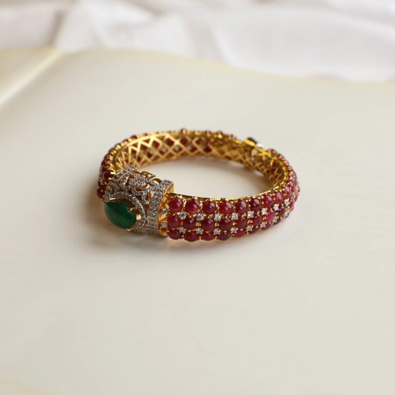 Green Stone Kara Design